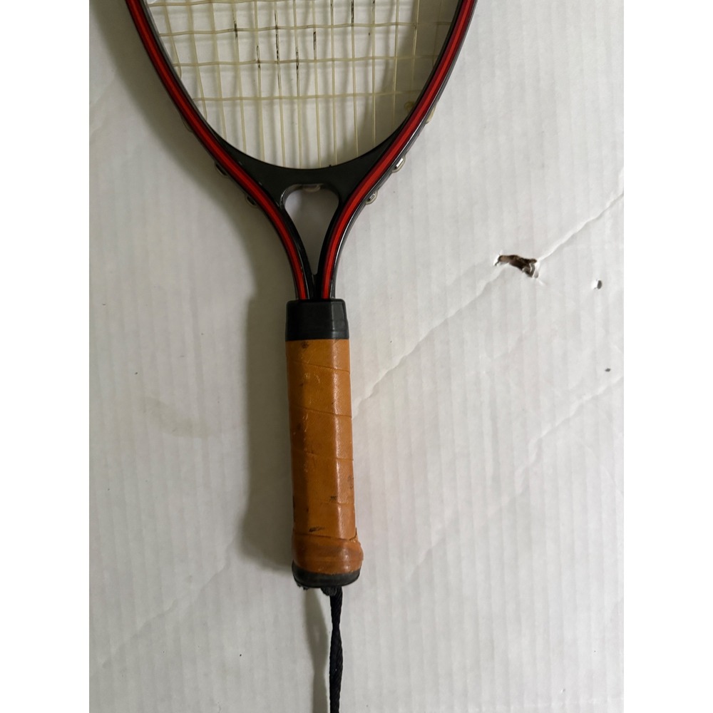 Vintage Racquetball Racket Paddle Red Trim Wood Handle Grip Sport Equipment - Picture 2 of 7